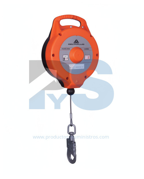 Anticaídas con Retorno Automático de Cable Galvanizado x 10 m Delta Plus AN12010T