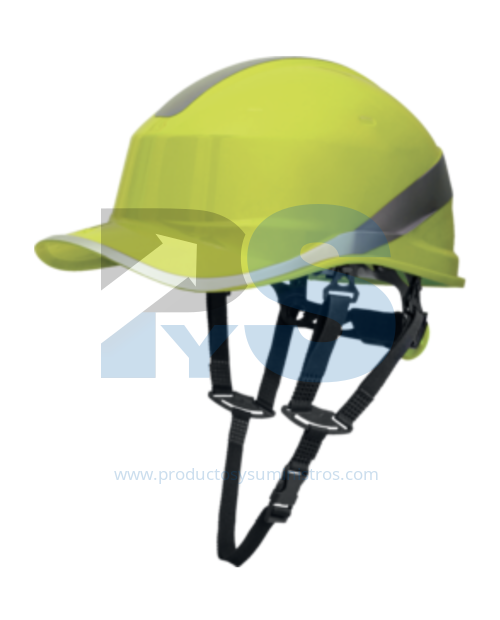 Casco de obra ABS. Delta Plus DIAMOND V UP. Amarillo