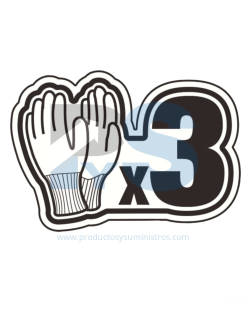 Guante Anticorte Nivel B VECUTB04 Delta Plus Talla 9 x 3 pares