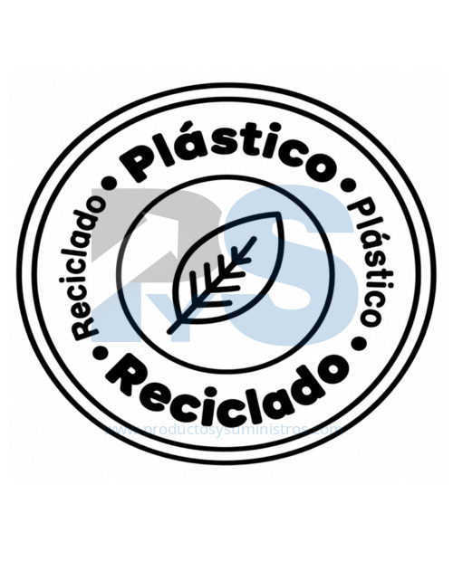 Papelera Pedal Material Recuperado Verde 10 L Estra 4-1048891