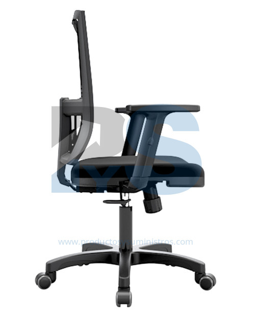 Silla Monk Light SIN Cabecero 3 Bloqueos Brazos Regulables Base Nylon TAPIZADO 1 NEGRA SIN ENSAMBLE