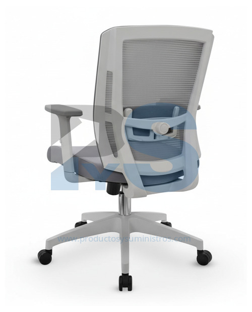 Silla Delphi 1 Gris Marco Gris con Base de Nylon ENSAMBLADA