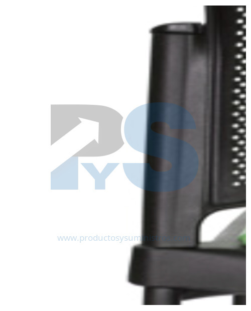 Silla Zyle Interlocutora Espaldar y Asiento Plastico 4 Patas Pintura Negra ENSAMBLADA