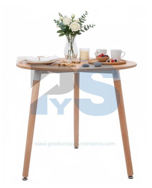 Mesa LOLA Circular MDF Sin Ensamblar
