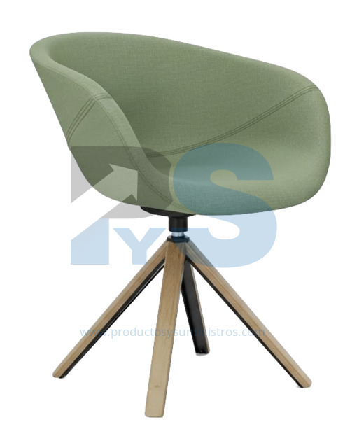 Silla Mara Poltrona Base Koval Tapizado 1