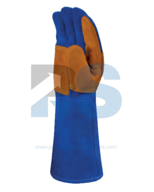 Guante Soldadura Piel Serraje Anticalorico. Delta Plus TER300 Talla 9