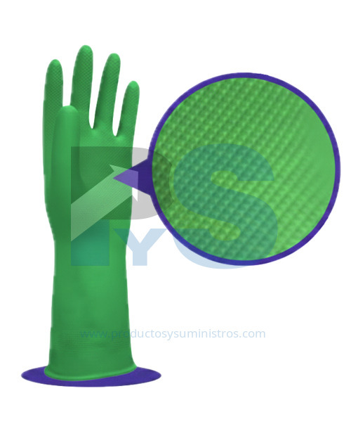Guante Industrial Rubberplus Calibre 35 Talla 9 VERDE 