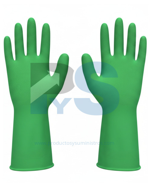 Guante Industrial Rubberplus Calibre 35 Talla 9 VERDE 