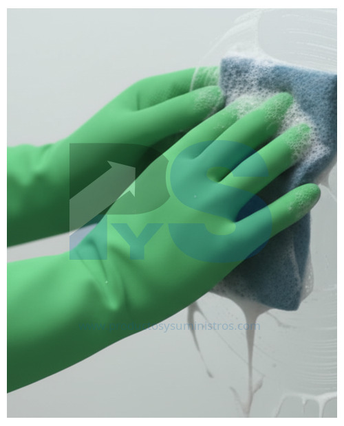 Guante Industrial Rubberplus Calibre 35 Talla 9 VERDE 