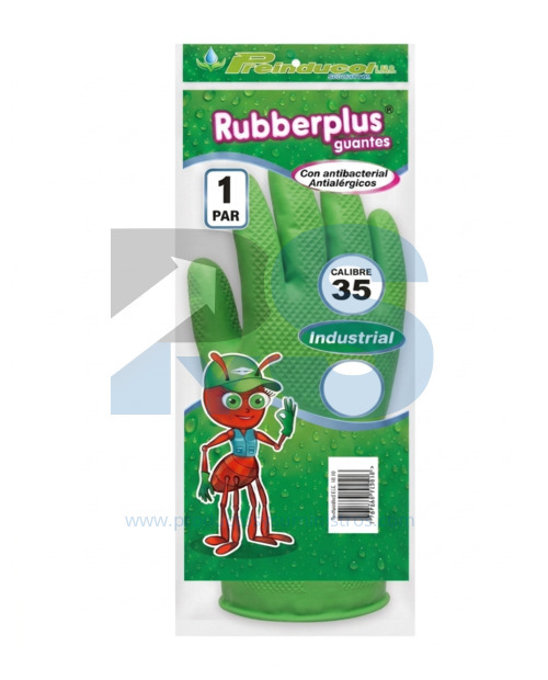 Guante Industrial Rubberplus Calibre 35 VERDE 