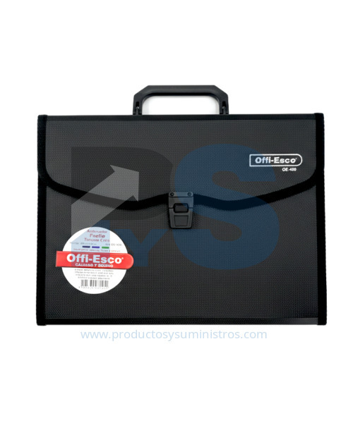 Archivador Offi-Esco 13 Bolsillos Tamaño Carta con Manija OE-450