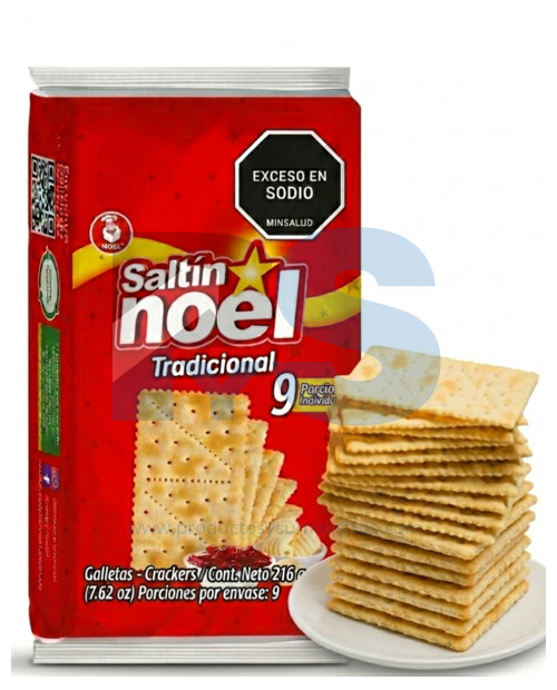 Galletas Saltín Noel Tradicional Bolsa x 9 Paquetes