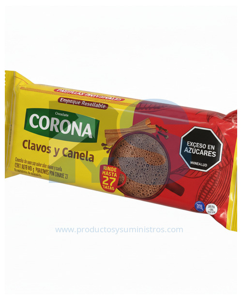 Chocolate en Pastilla Clavos y Canela x 450 grs