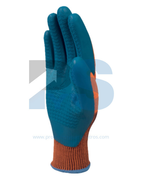 Guante Tejido 100% Poliéster con Impregnación de Latex Delta Plus VE733 Talla 9