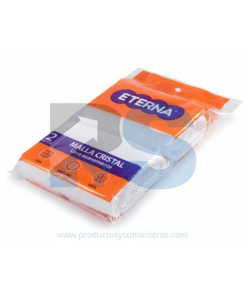 Esponja Malla Cristal x 2 Unidades