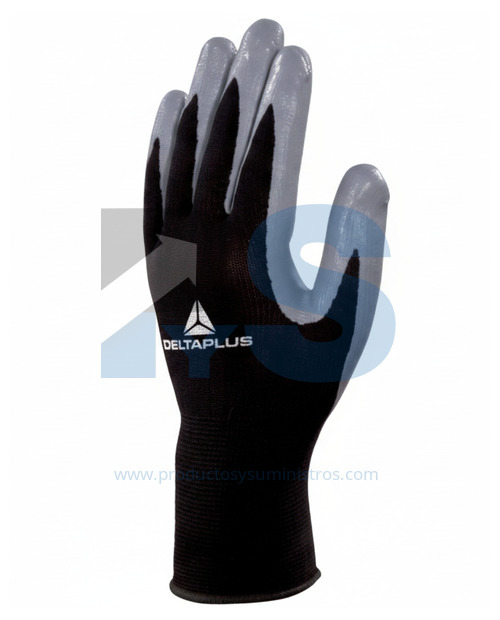 Guante Poliéster Impregnación de Nitrilo Delta Plus VE712GR Talla 8