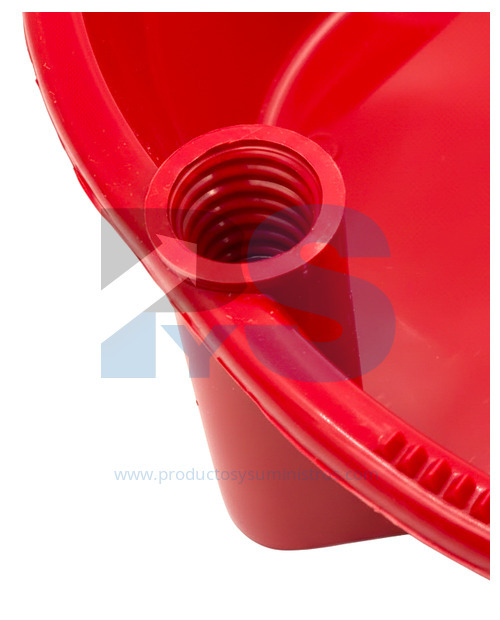 Recogedor Plástico con Banda Rojo SIN MANGO