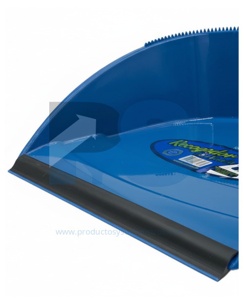 Recogedor Plástico con Banda Azul SIN MANGO