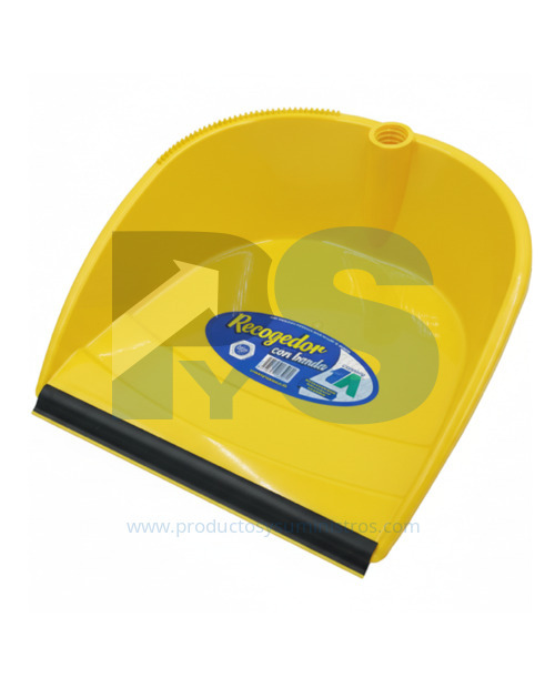Recogedor Plástico con Banda Amarillo SIN MANGO