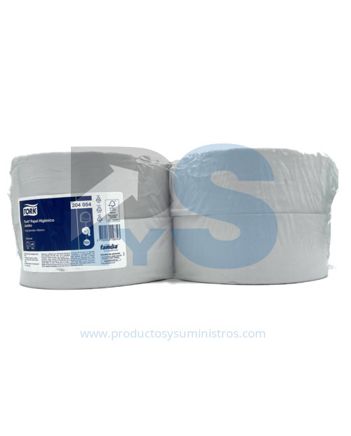 Papel Higiénico Jumbo Blanco Familia Ref.204054(71107) x4 rollos x500 Mts/Rollo