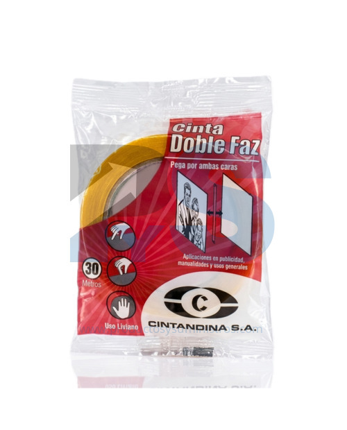 Cinta Doble Faz Cintandina 12 mm x 30 m