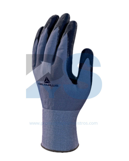 Guante Poliamida/Spandex Impregnación de Nitrilo/Poliuretano con Puntos Delta Plus VE727 TALLA 9