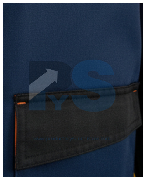 Chaqueta Tejida en  Poliéster y Algodón AZUL Talla S Delta Plus M1VE2