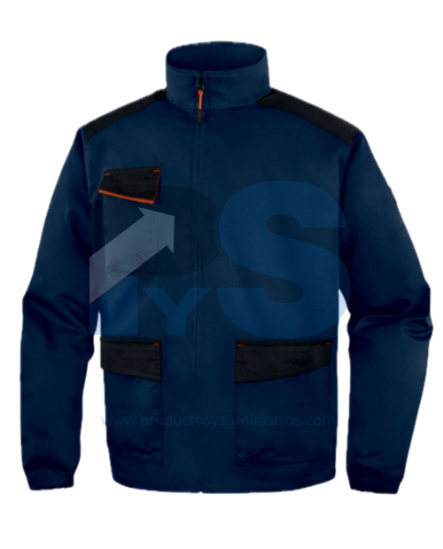 Chaqueta Tejida en Poliéster y Algodón AZUL Talla M Delta Plus M1VE2