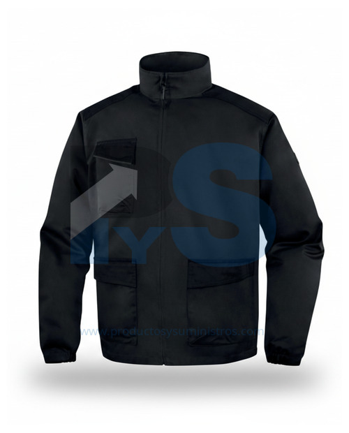 Chaqueta Tejida en Poliéster y Algodón NEGRA Talla M Delta Plus M1VE2