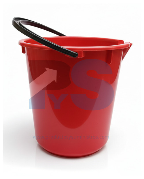 Balde 12 Litros Aforado Rojo