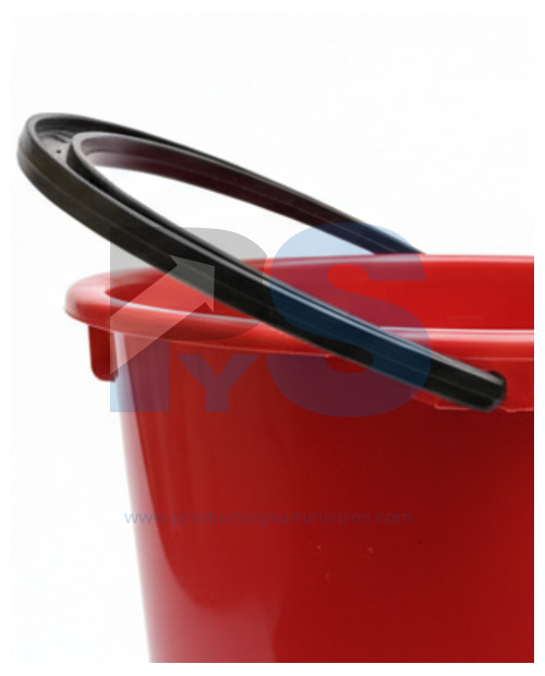 Balde 12 Litros Aforado Rojo
