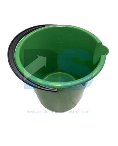 Balde 13 Litros Aforado Verde