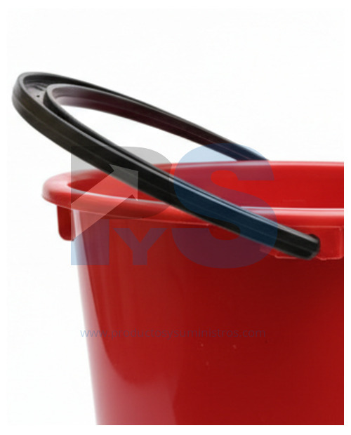 Balde 13 Litros Aforado Rojo