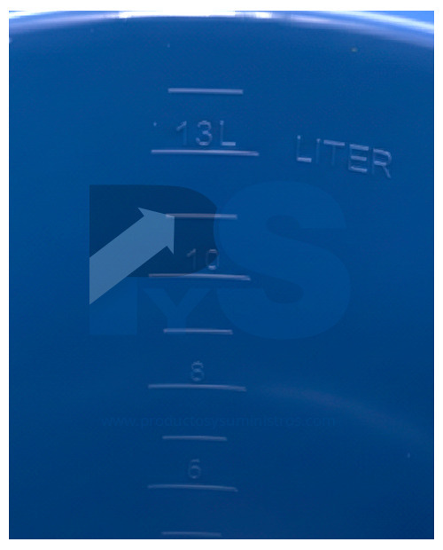 Balde 13 Litros Aforado Azul