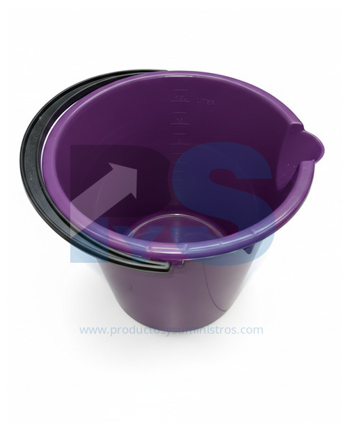Balde 12 Litros Aforado Morado