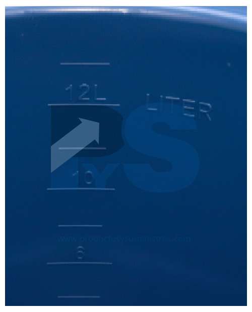 Balde 12 Litros Aforado Azul