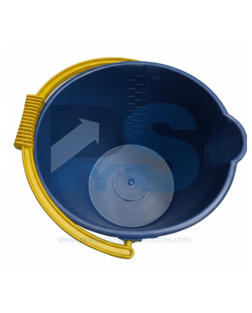 Balde 10 Litros Aforado Azul