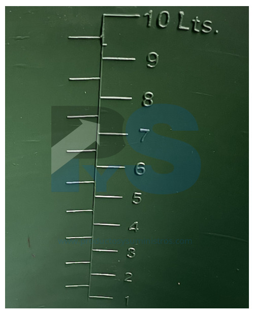 Balde 10 Litros Aforado Verde