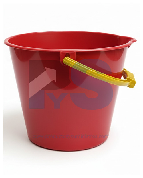 Balde 10 Litros Aforado Rojo