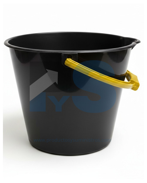 Balde 10 Litros Aforado Negro