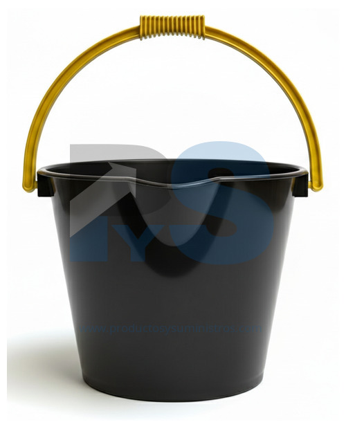 Balde 10 Litros Aforado Negro