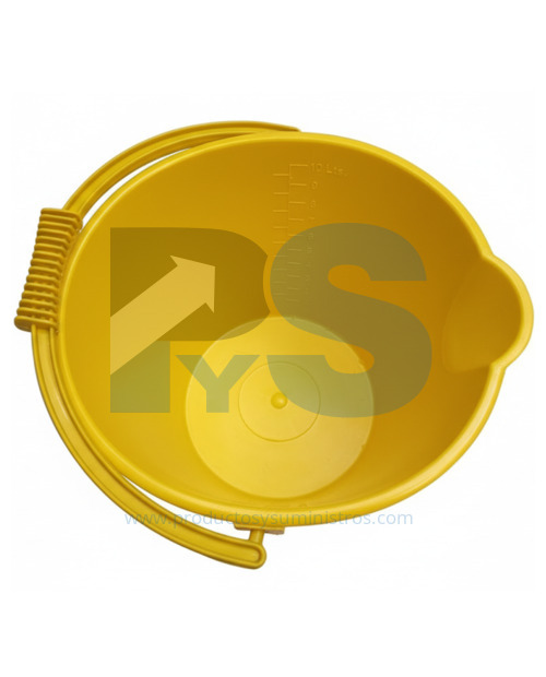 Balde 10 Litros Aforado Amarillo