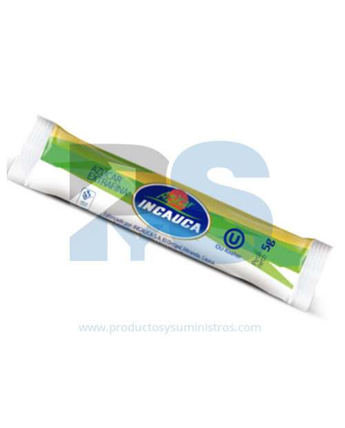 Azúcar Blanca Incauca en Tubipacks x 200 Unidades
