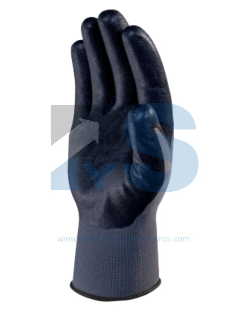 Guante en Poliester con Impregnación en Nitrilo VE722NO Talla 9