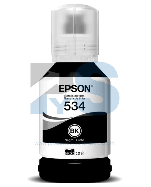 Tinta Botella Epson T534 Negra