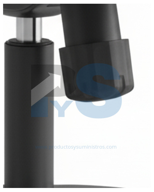 Silla Hawaii Sin Cabecero con Brazos Regulables en Altura y Base de Nylon Negra ENSAMBLADA