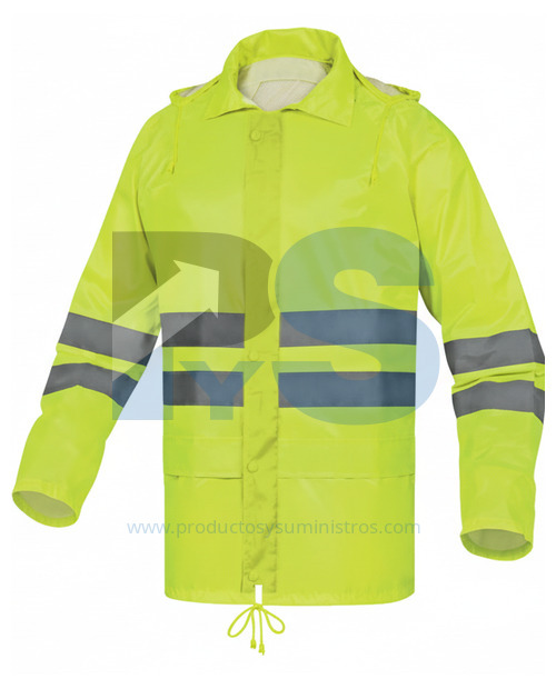 Conjunto de Lluvia Amarillo de Poliéster/PVC - Delta Plus EN400LVJAXG Talla XL