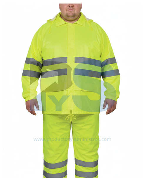 Conjunto de Lluvia Amarillo de Poliéster/PVC - Delta Plus EN400LVJAXG Talla XL