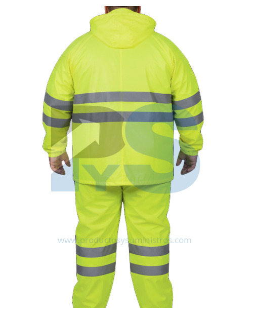 Conjunto de Lluvia Amarillo de Poliéster/PVC - Delta Plus EN400LVJAXX Talla XXL