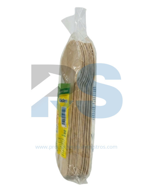 Cuchara en Madera 14 cm x 20 Uds